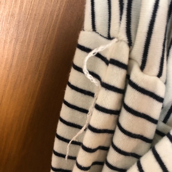 Anthropologie Short Sleeve Terry Stripe Midi Dress - Picture 4 of 10